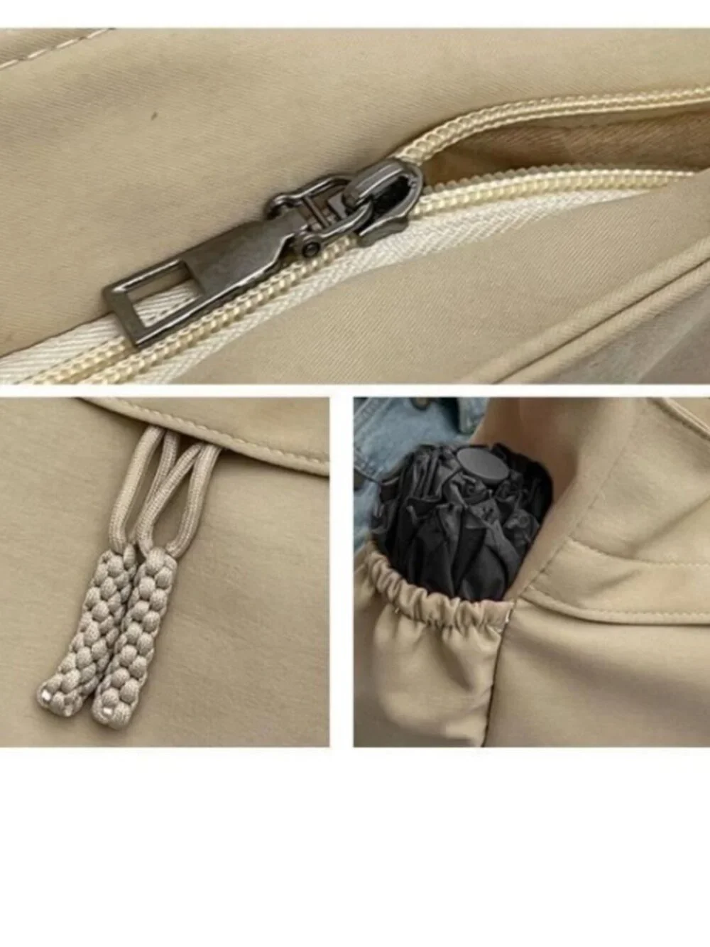 Large Capacity Retro Nylon Hobo  Tote Crossbody Shoulder Bag Lightweight beach